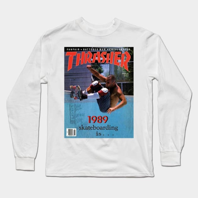 80s skate streetwear Long Sleeve T-Shirt by PSYCH90